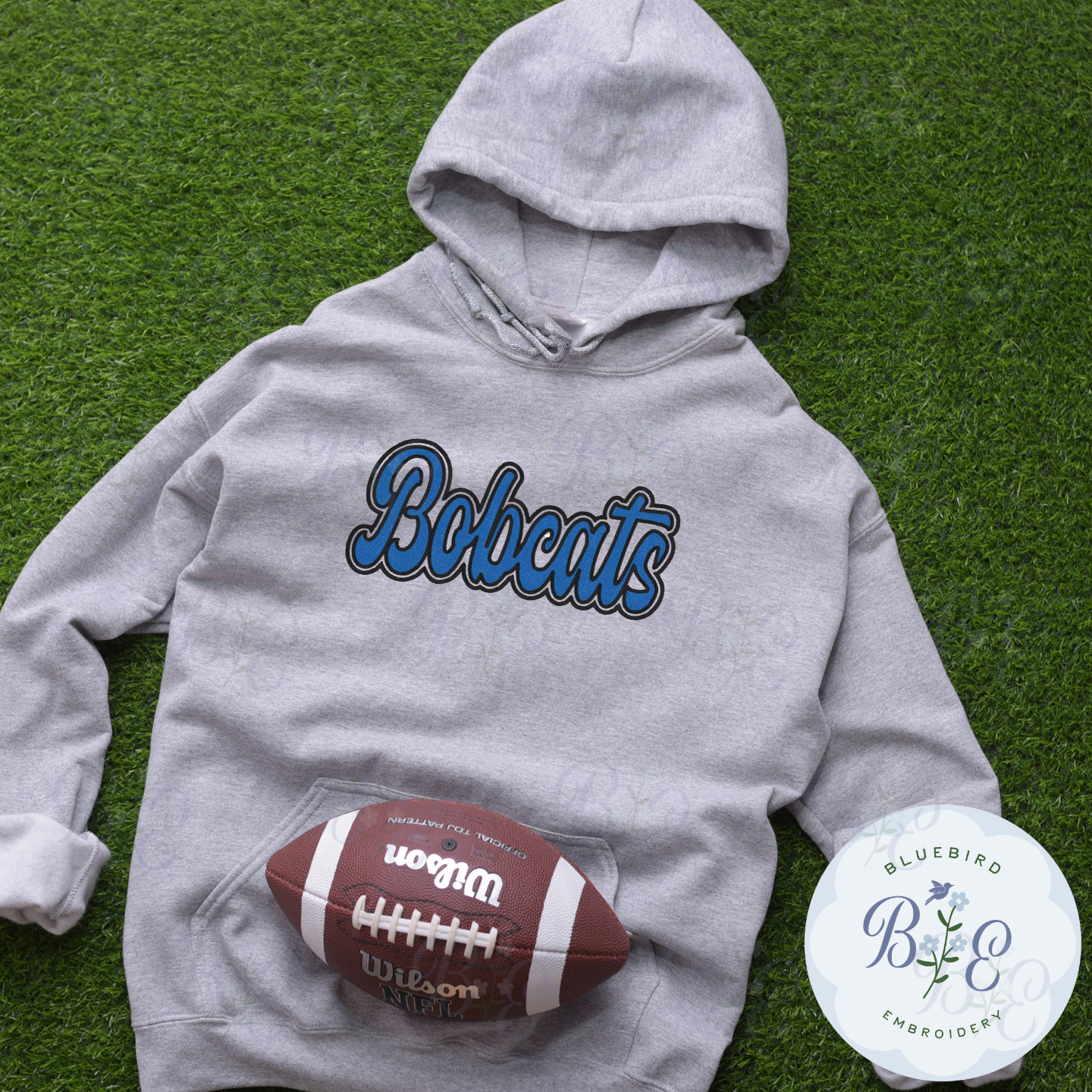 Bobcats Single Satin Applique Digital Embroidery Design