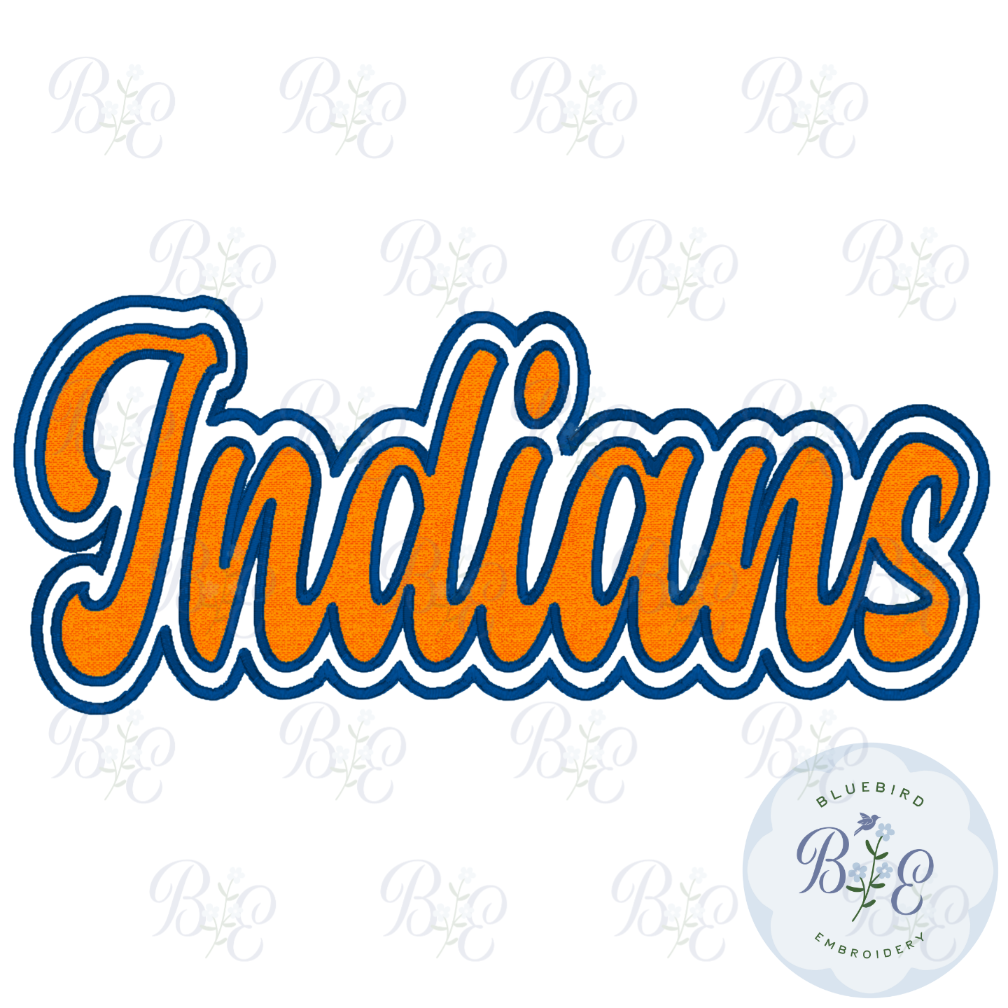 Indians Single Satin Applique Digital Embroidery Design