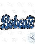 Bobcats Single Satin Applique Digital Embroidery Design