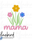 Mama Flowers Embroidered Tee