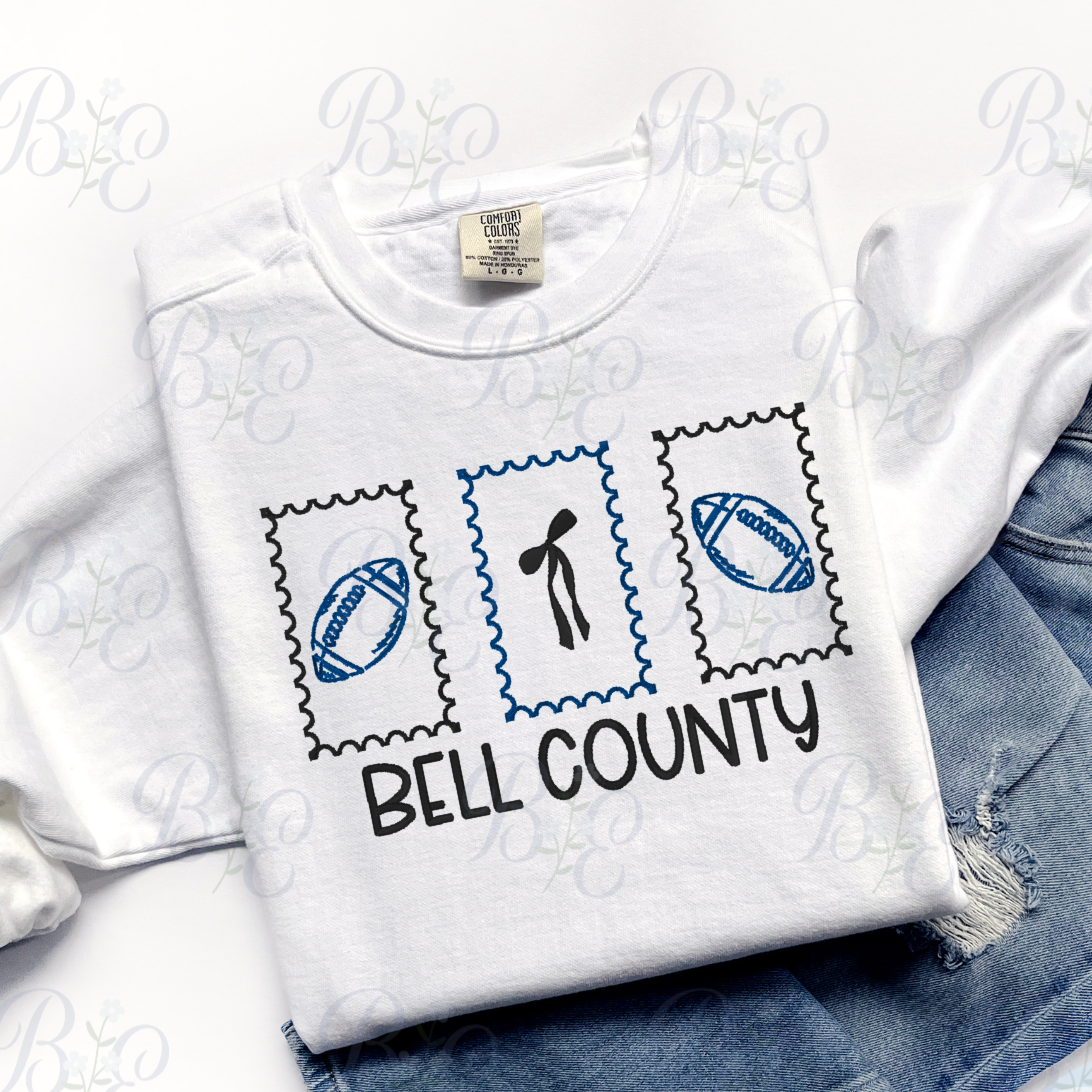 Custom Football Stamps Embroidered