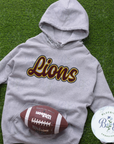 Lions Single Satin Applique Digital Embroidery Design