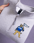 Embroidered Mascot Quarter Zip