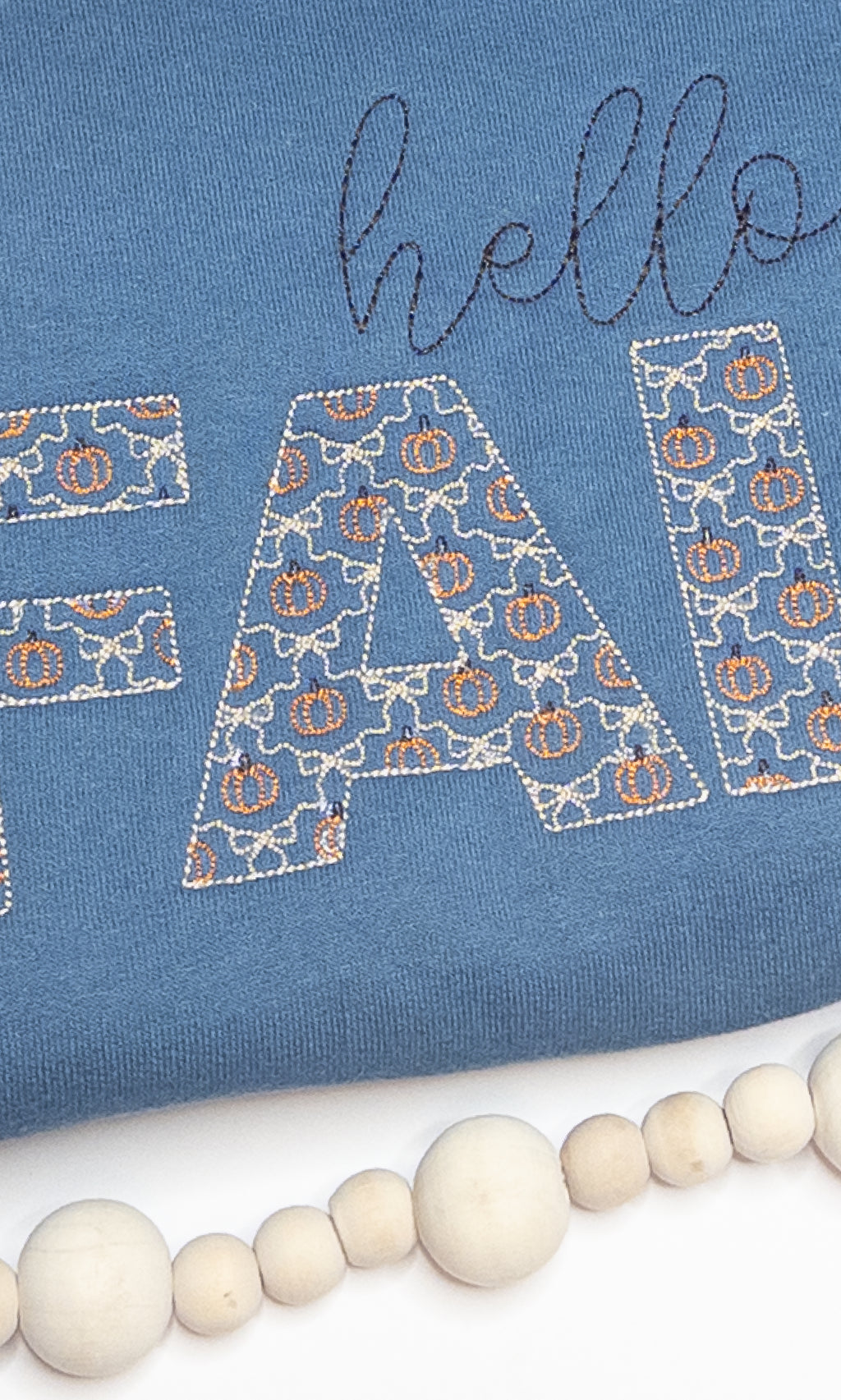 Hello Fall Embroidered Sweatshirt