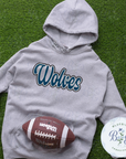 Wolves Single Satin Applique Digital Embroidery Design
