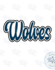 Wolves Single Satin Applique Digital Embroidery Design