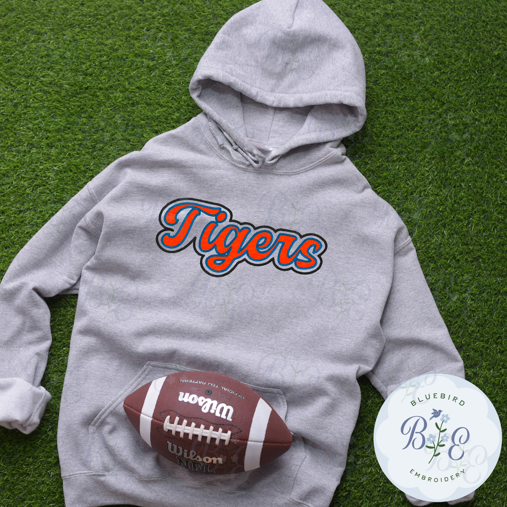 Tigers Single Satin Applique Digital Embroidery Design