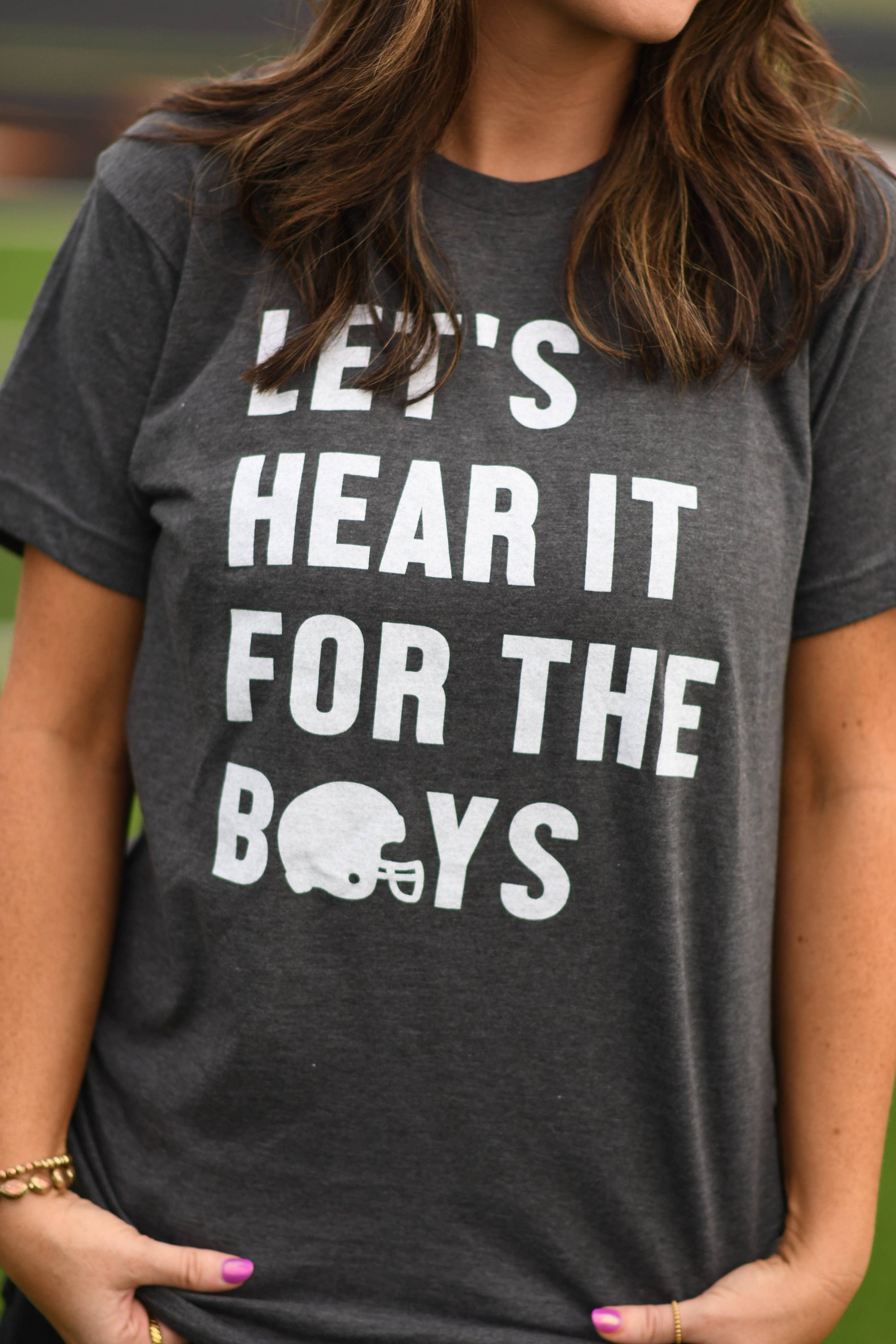 Let’s Hear It For The Boys Game day Tee - Bluebird Embroidery
