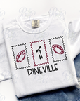 Custom Football Stamps Embroidered