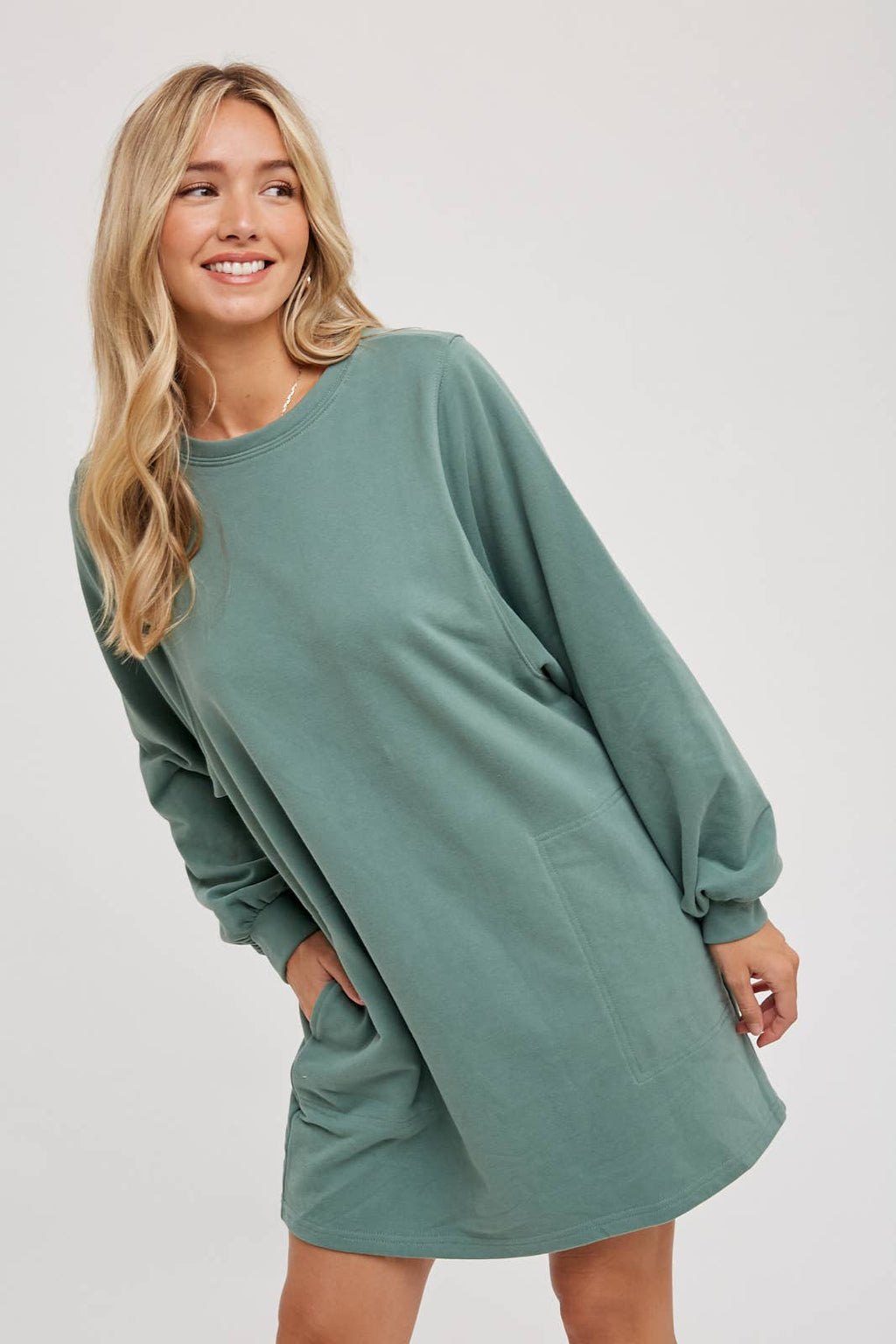 Bluivy - FRENCH TERRY MINI DRESS