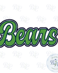 Bears Single Satin Applique Digital Embroidery Design