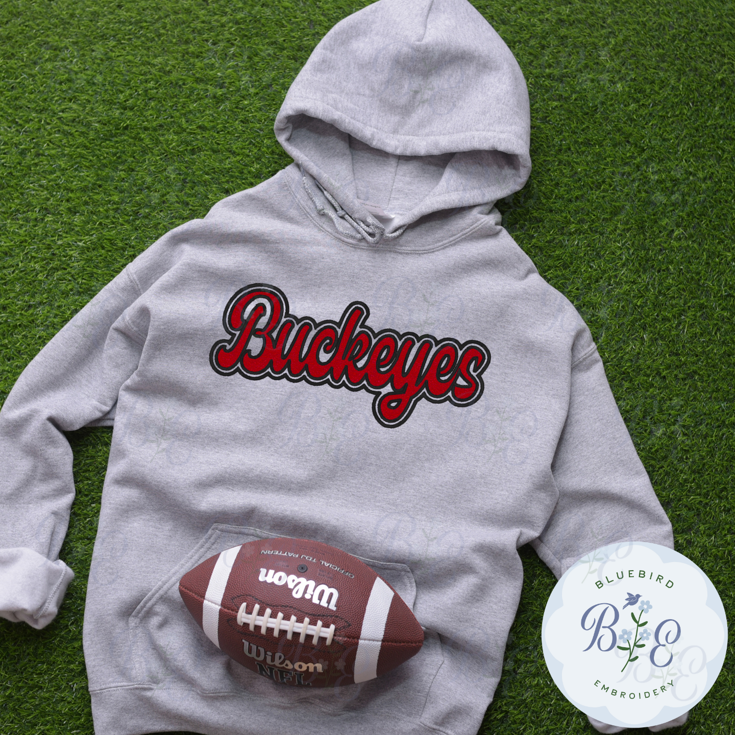 Buckeyes Single Satin Applique Digital Embroidery Design