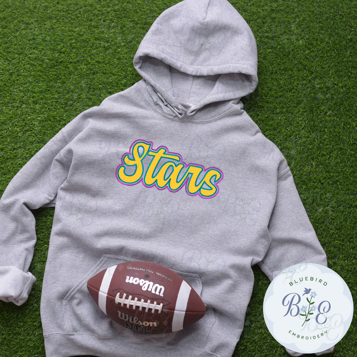 Stars Single Satin Applique Digital Embroidery Design