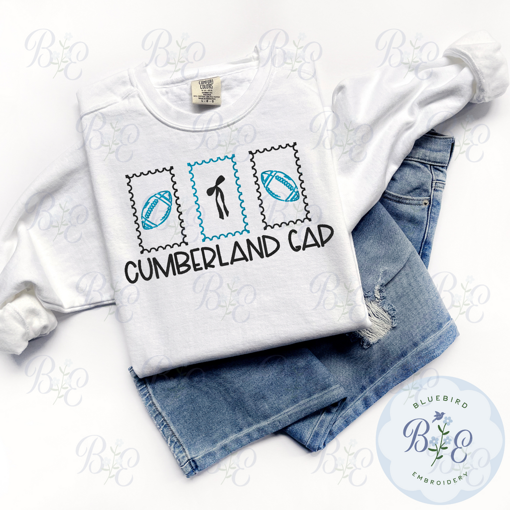 Custom Football Stamps Embroidered