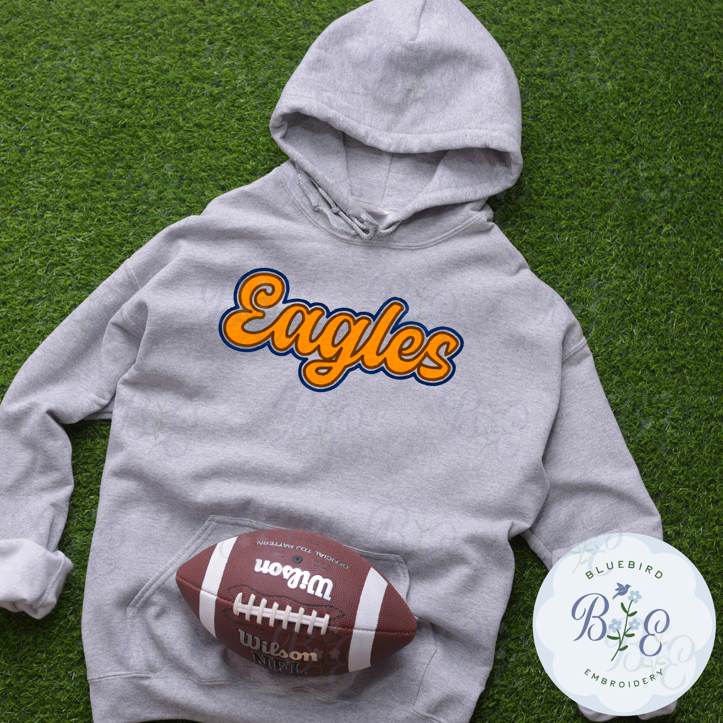 Eagles Single Satin Applique Digital Embroidery Design