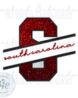 SC State Applique Digital Embroidery Design