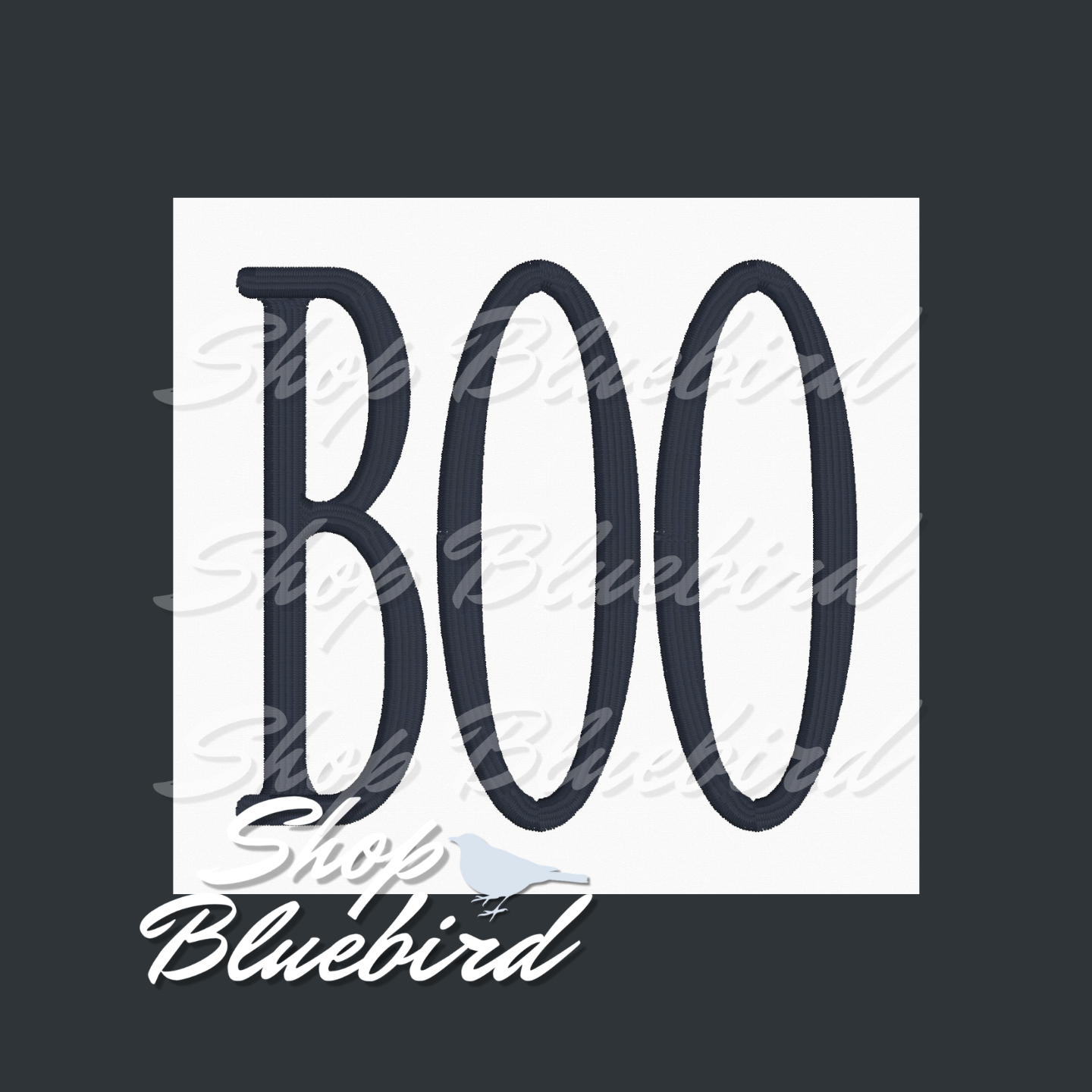BOO Pocket Digital Embroidery Design