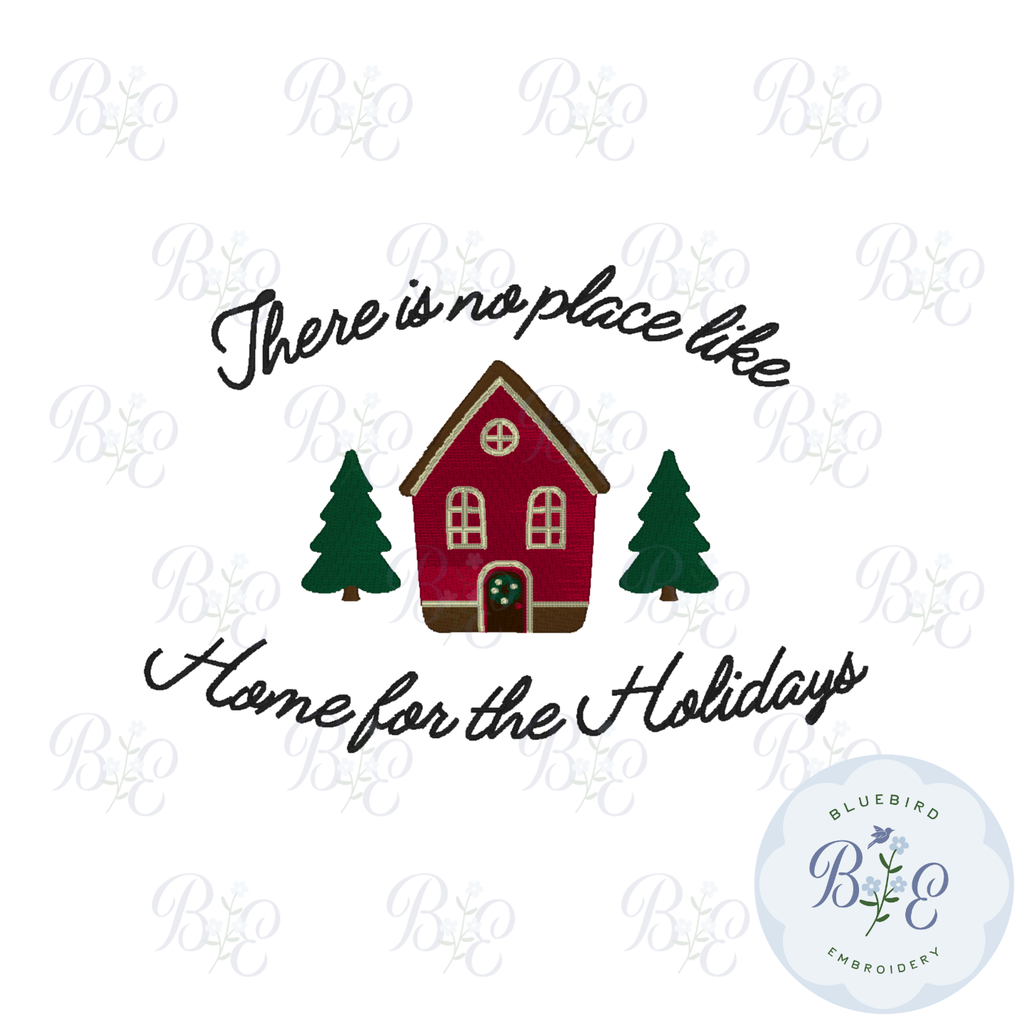 Home for the Holidays Digital Embroidery Design