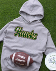 Hawks Single Satin Applique Digital Embroidery Design