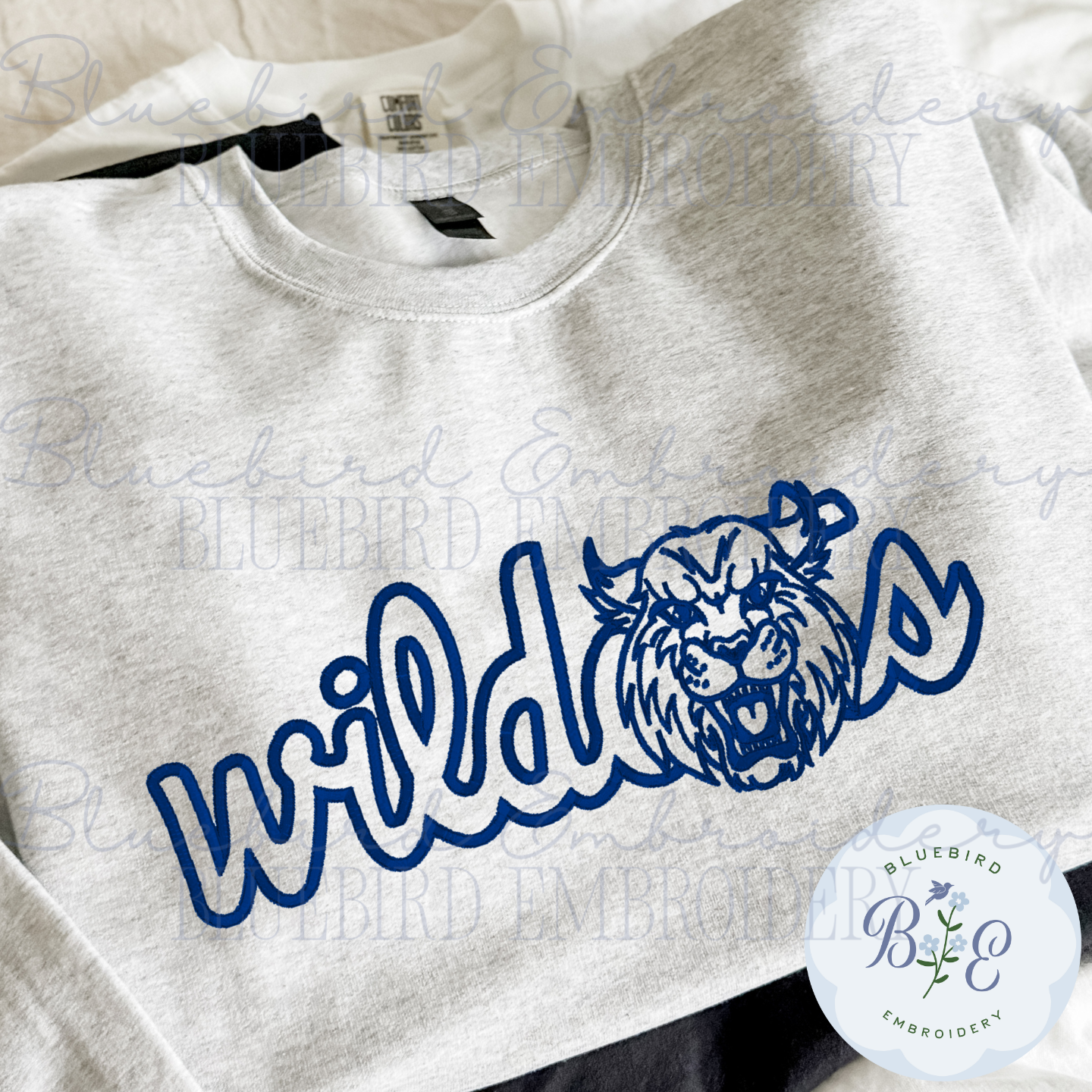 Wildcats Outline Embroidered Sweatshirt