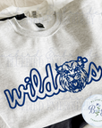 Wildcats Outline Embroidered Sweatshirt