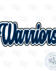 Warriors Single Satin Applique Digital Embroidery Design