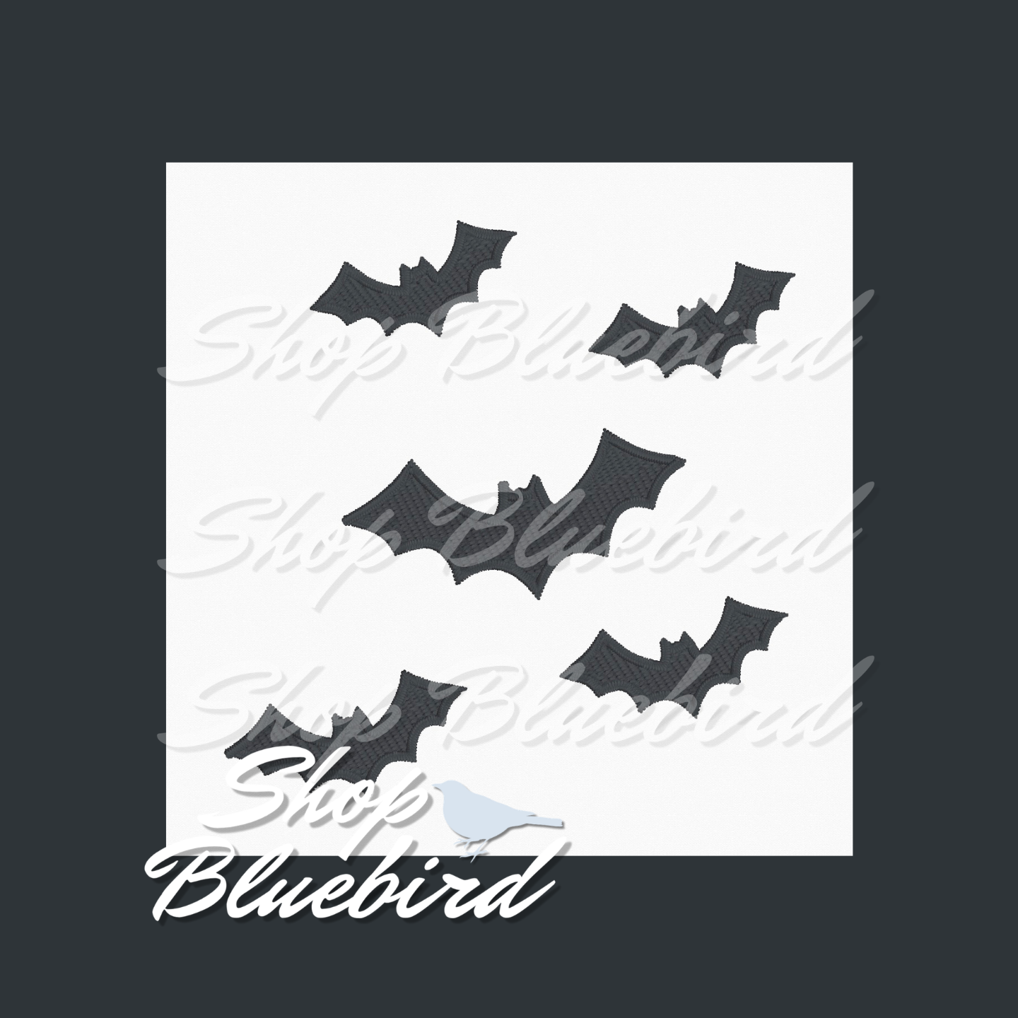 Pocket Bats Digital Embroidery Design