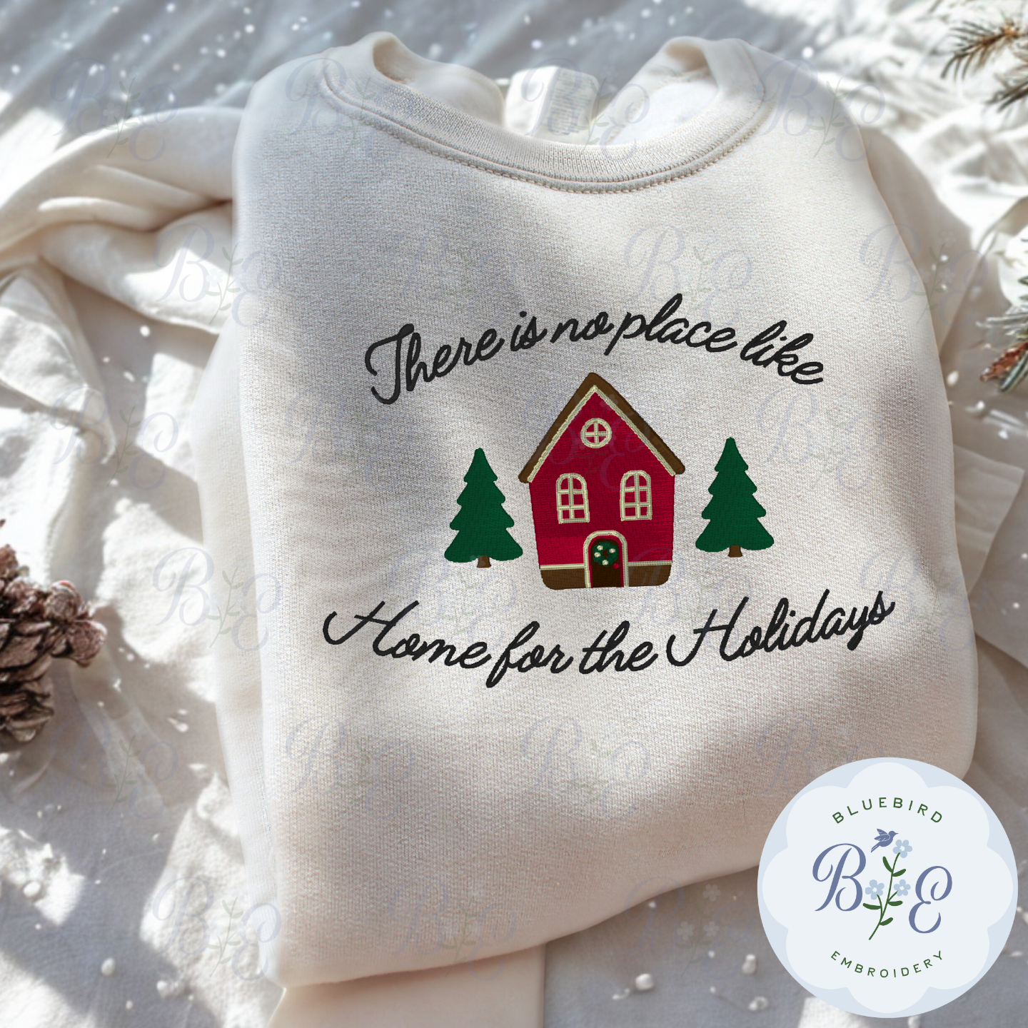 Home for the Holidays Digital Embroidery Design
