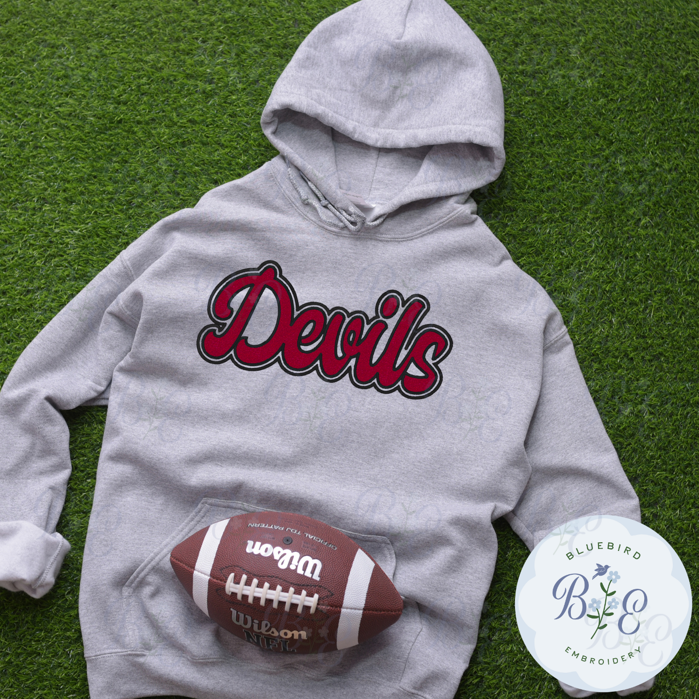 Devils Single Satin Applique Digital Embroidery Design