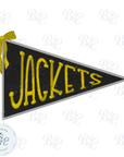 Applique Pennant Jackets Digital Embroidery Design