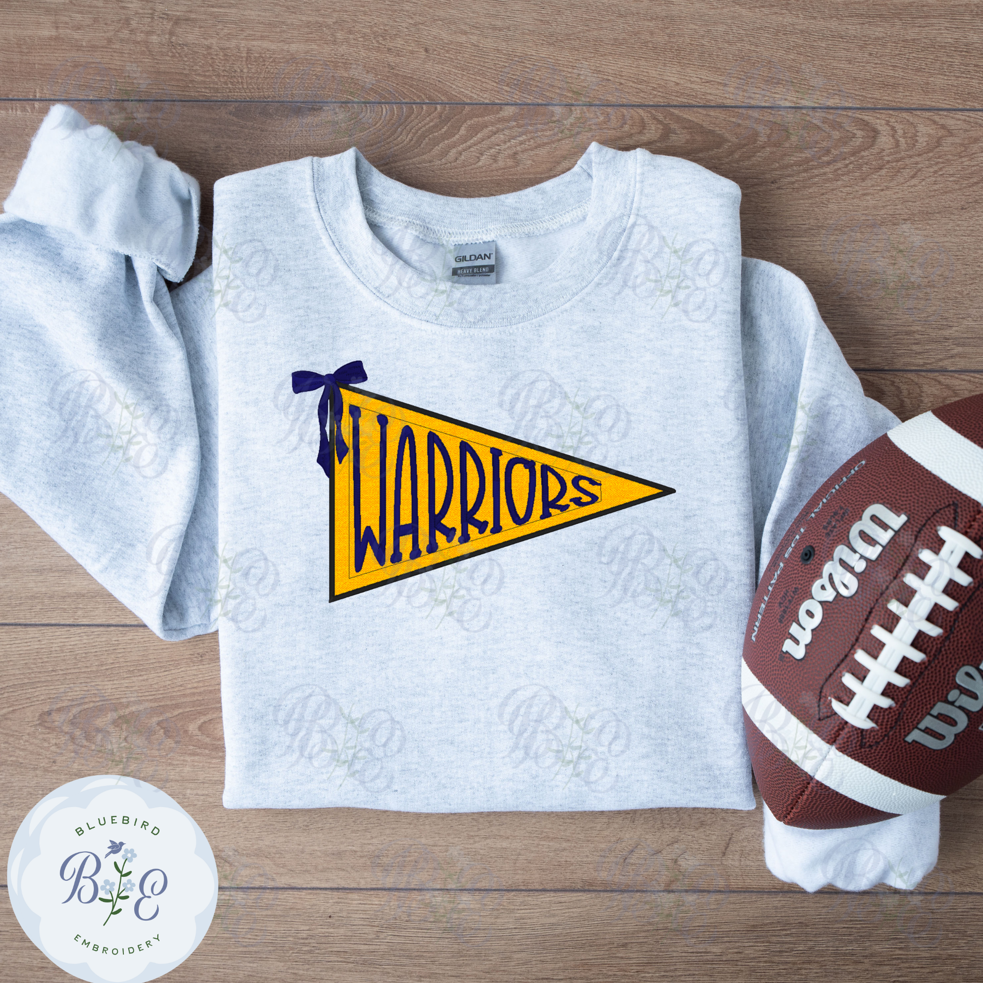 Applique Pennant Warriors Digital Embroidery Design