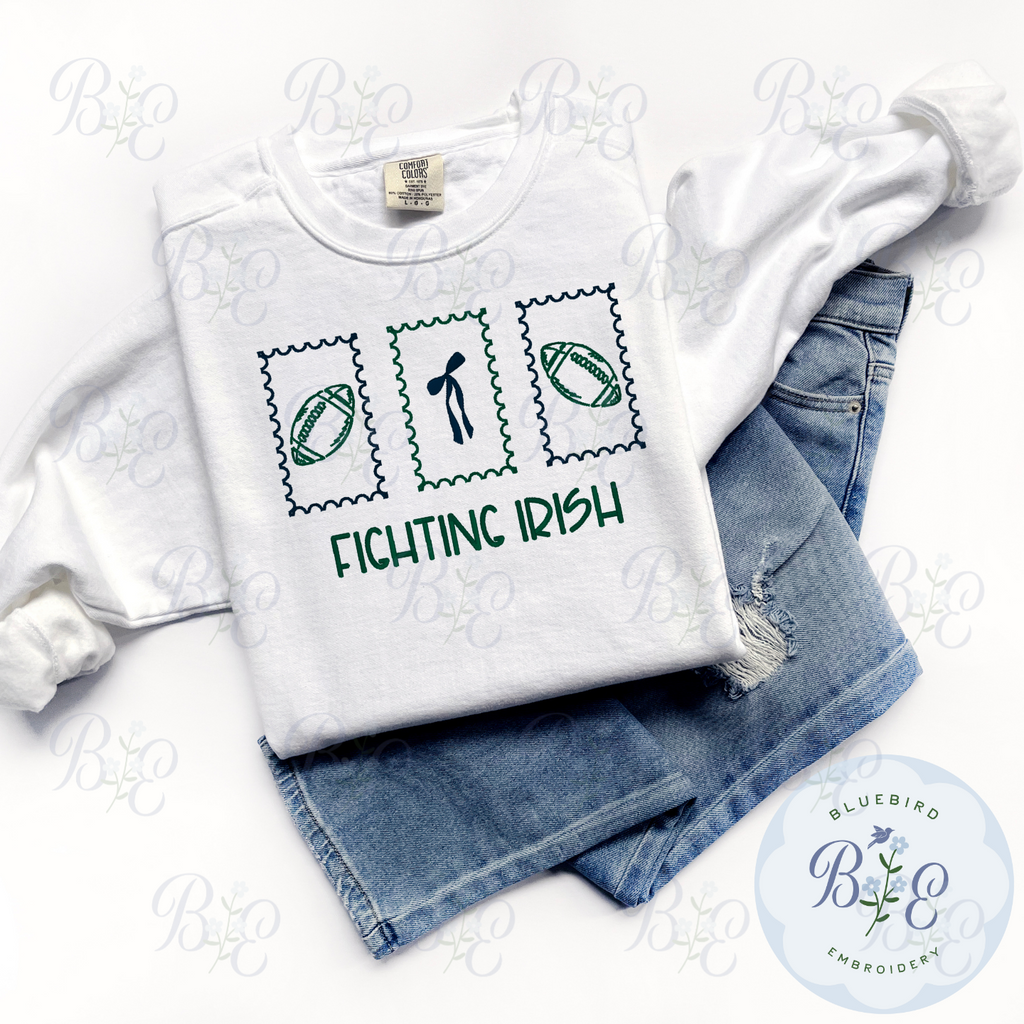 Custom Football Stamps Embroidered