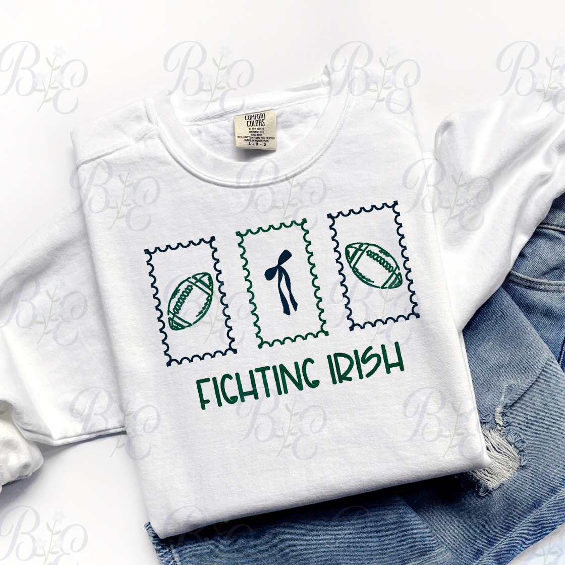 Custom Football Stamps Embroidered