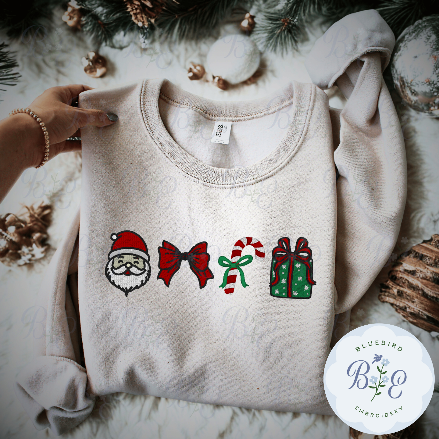 Christmas Icons Filled Digital Embroidery Design