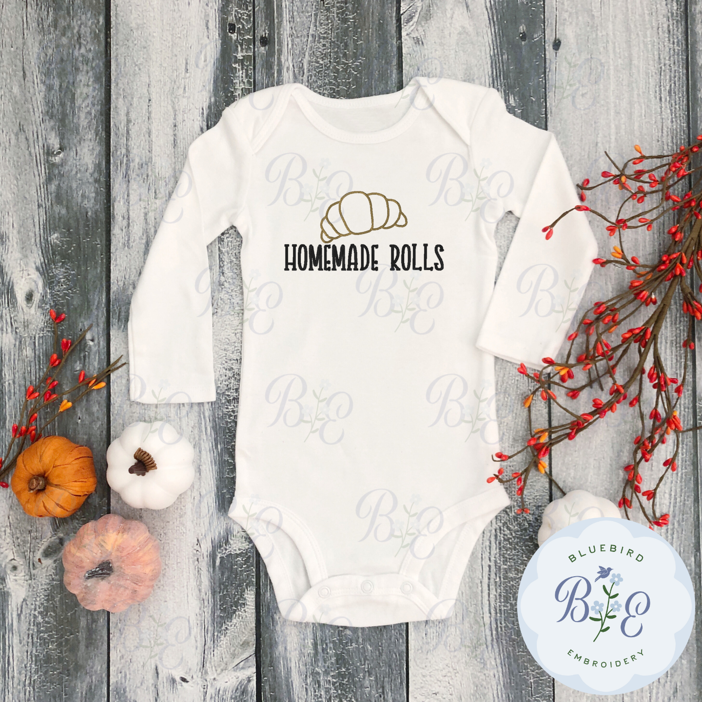 Homemade Rolls Digital Embroidery Design