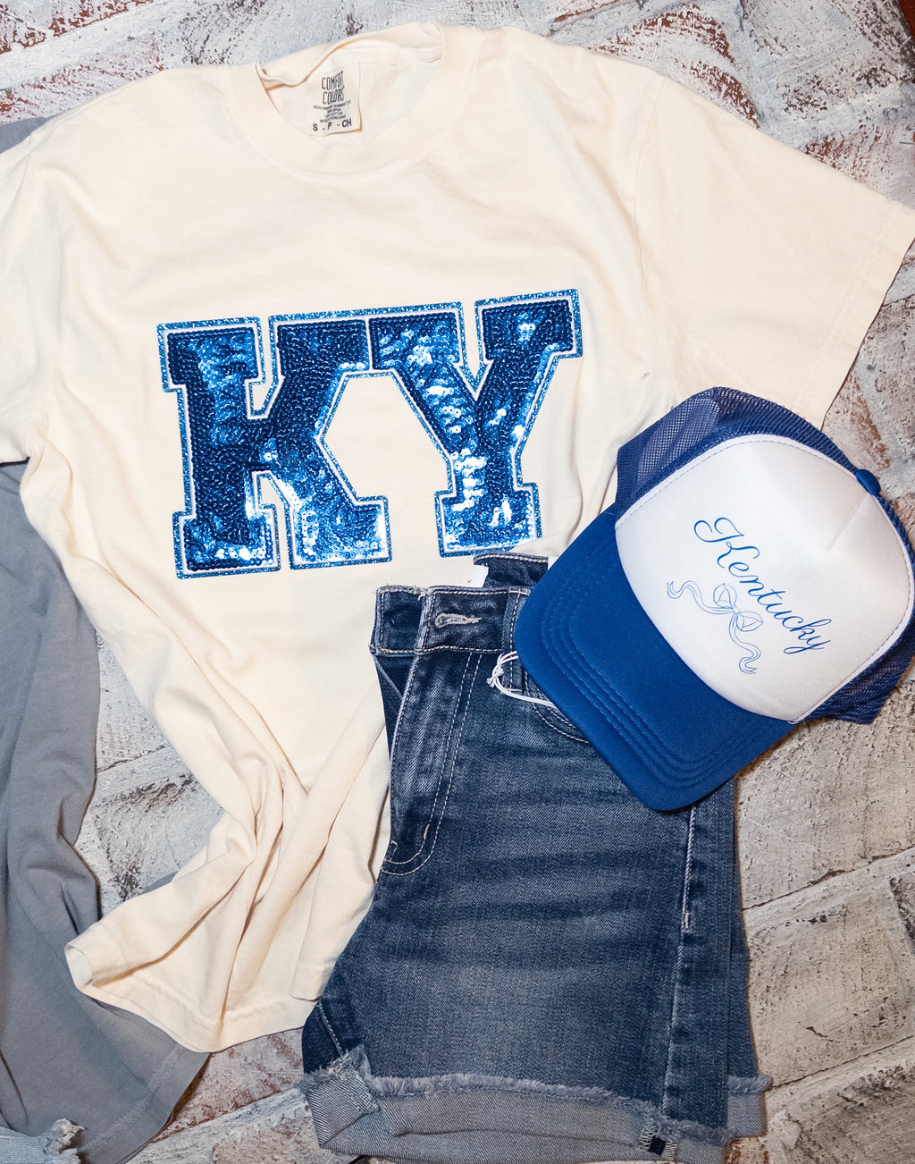 KY Sequin Patch Tee
