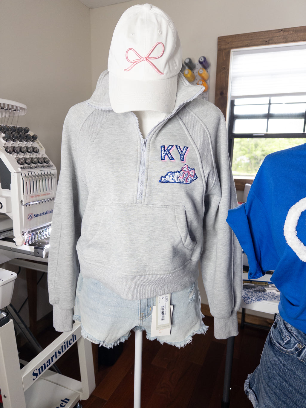 Dove Funnel Neck Half Zip