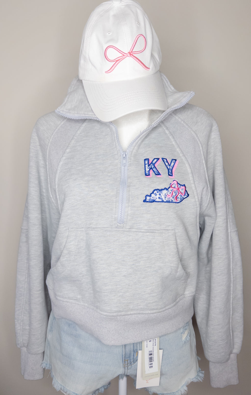 Dove Funnel Neck Half Zip