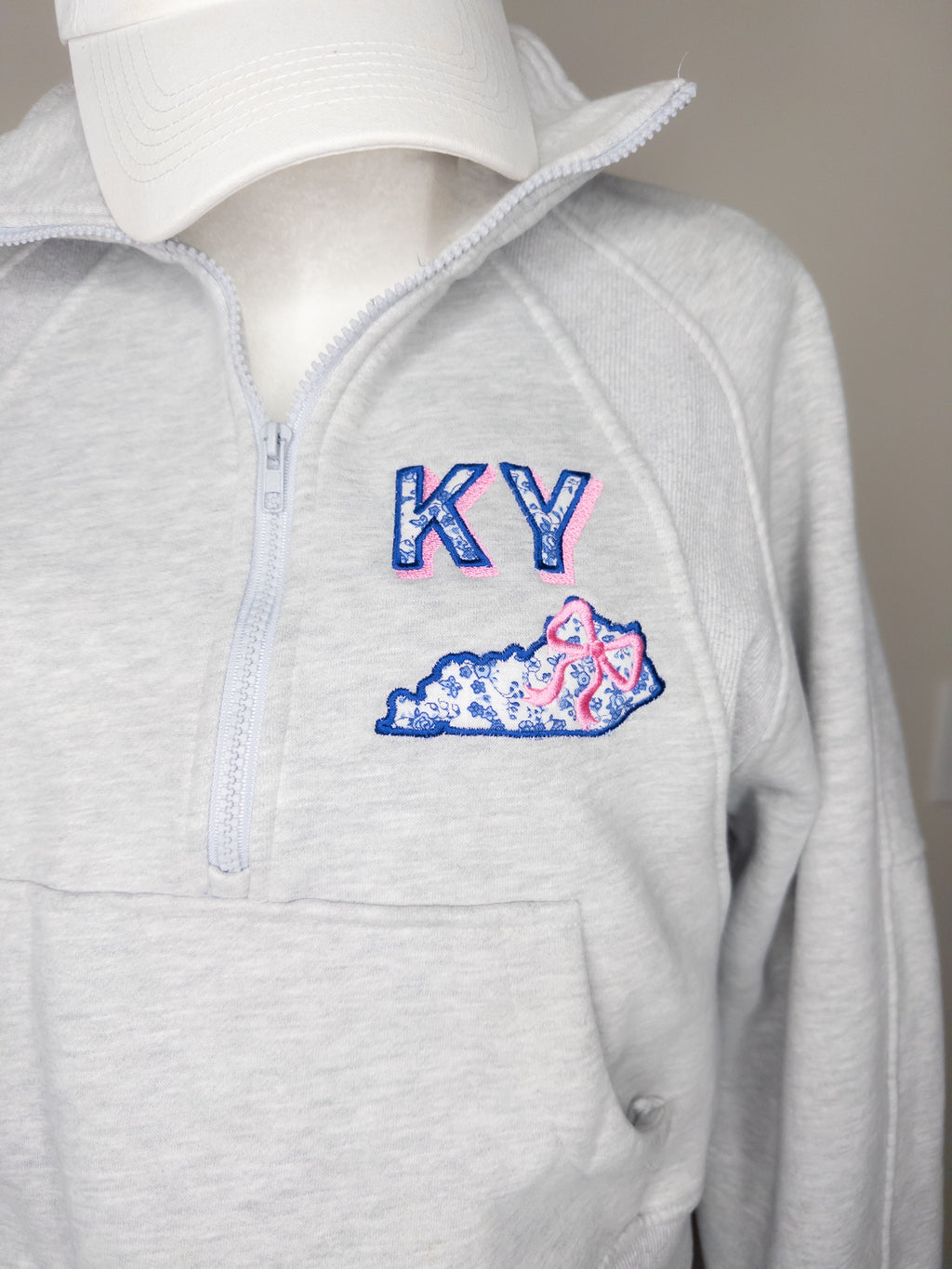 Dove Funnel Neck Half Zip