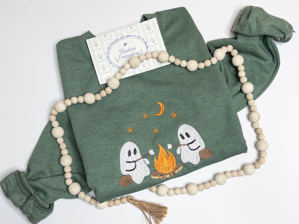 Ghost Campfire Embroidered Sweatshirt