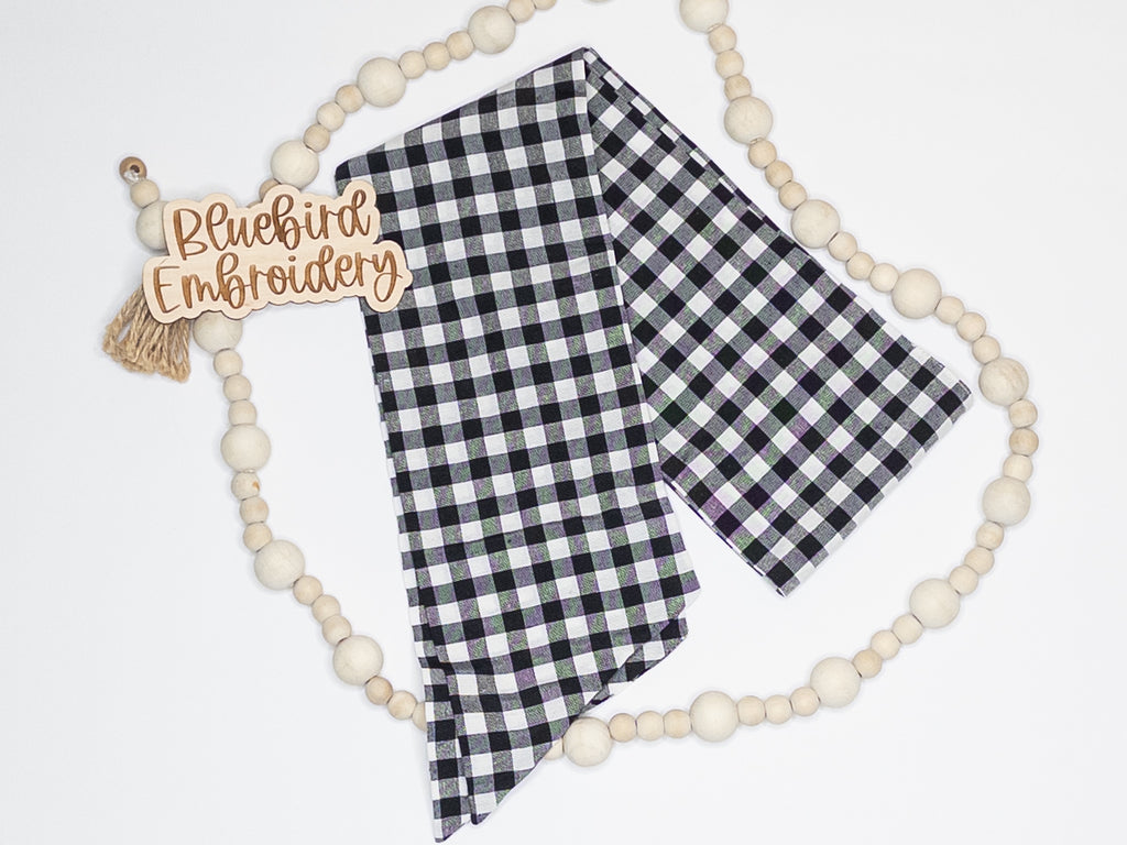 Checkered Sashes Multiple Colors- Add-On (No Embroidery)