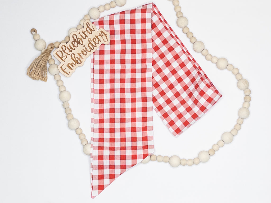 Checkered Sashes Multiple Colors- Add-On (No Embroidery)