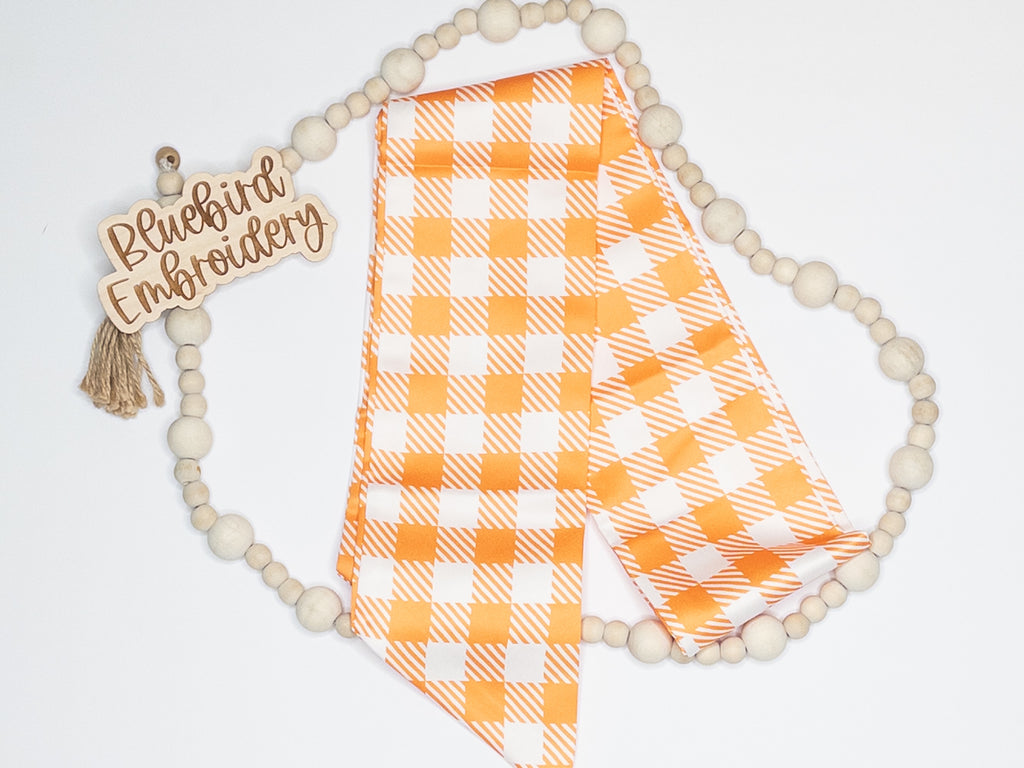 Checkered Sashes Multiple Colors- Add-On (No Embroidery)