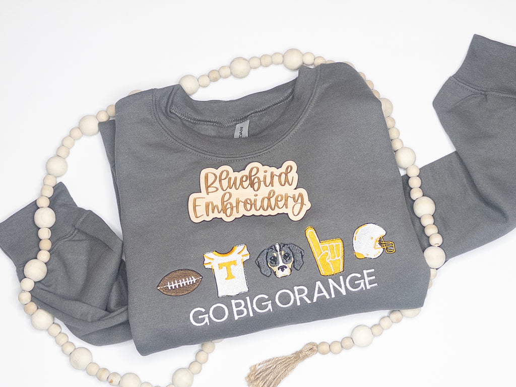 TN Football Icons Embroidered Crewneck