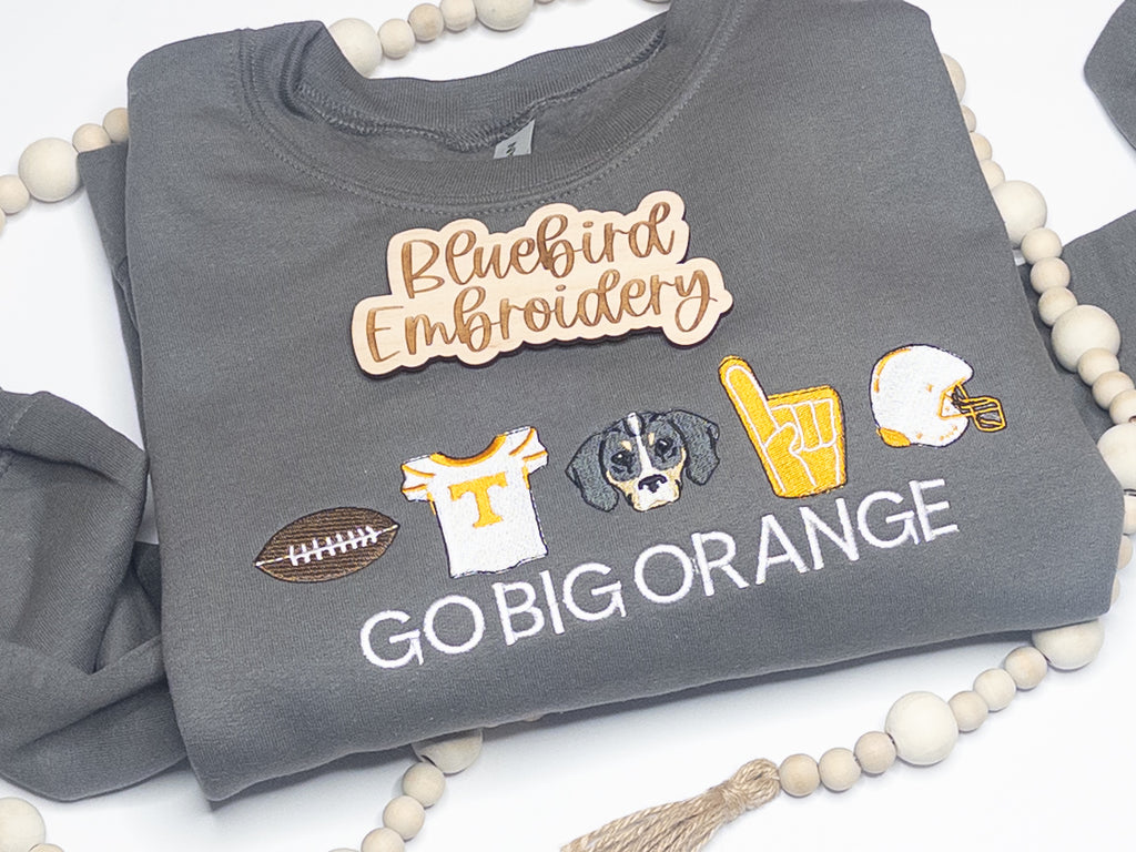 TN Football Icons Embroidered Crewneck