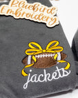 Custom Football Bow Mascot Embroidered