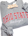 Custom Team Glitter Applique Embroidered Sweatshirt