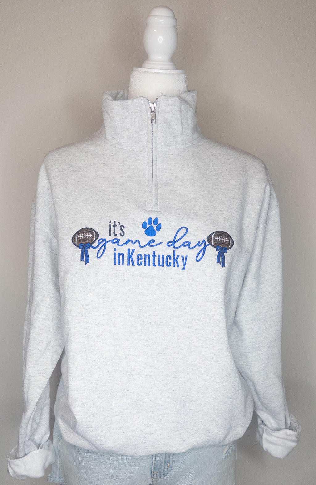 Gameday in Kentucky Embroidered Quarter Zip