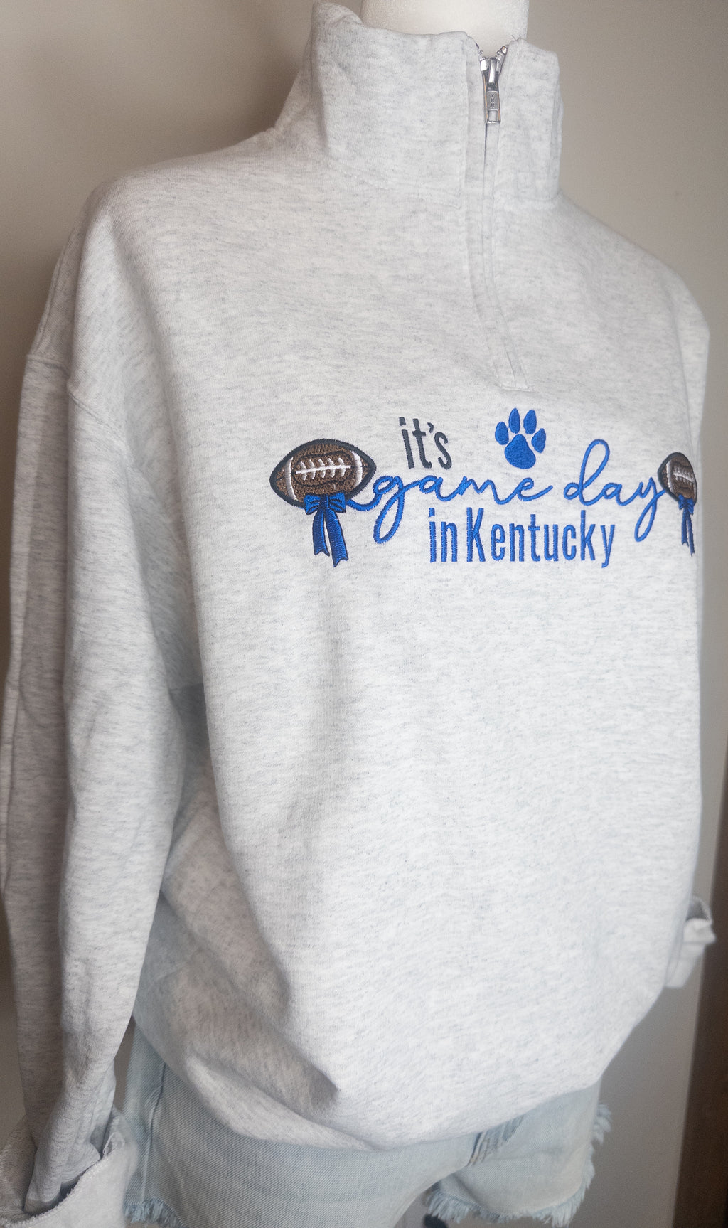 Gameday in Kentucky Embroidered Quarter Zip