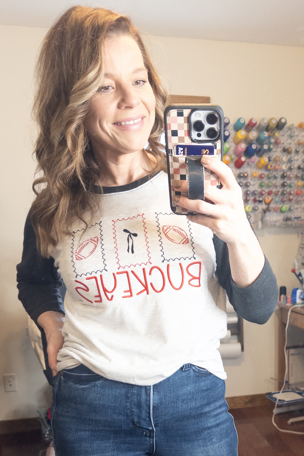 Custom Football Stamps Embroidered